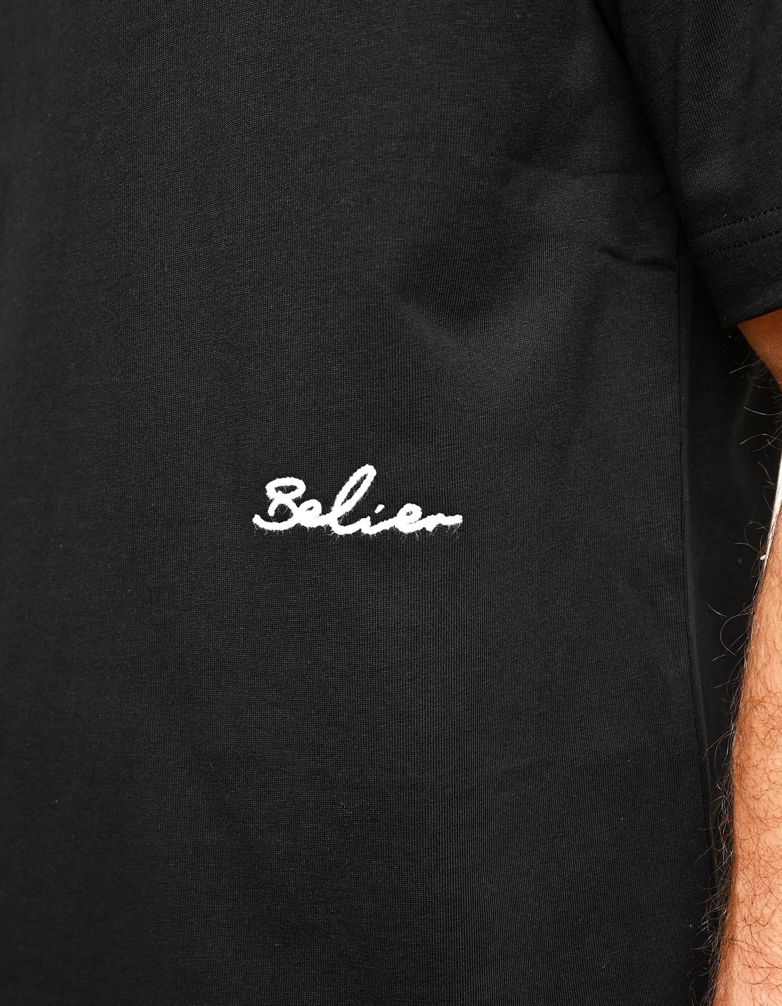 Black Embroidered Logo T-shirt - Image 3