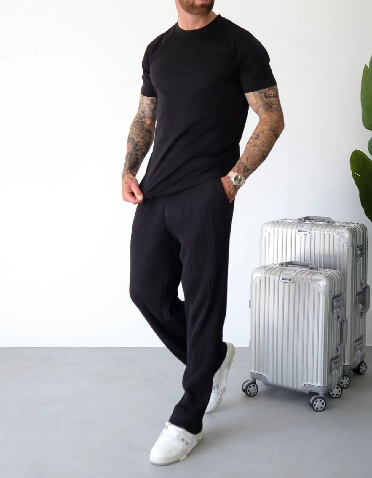 Black Mercerised T-Shirt - Image 6