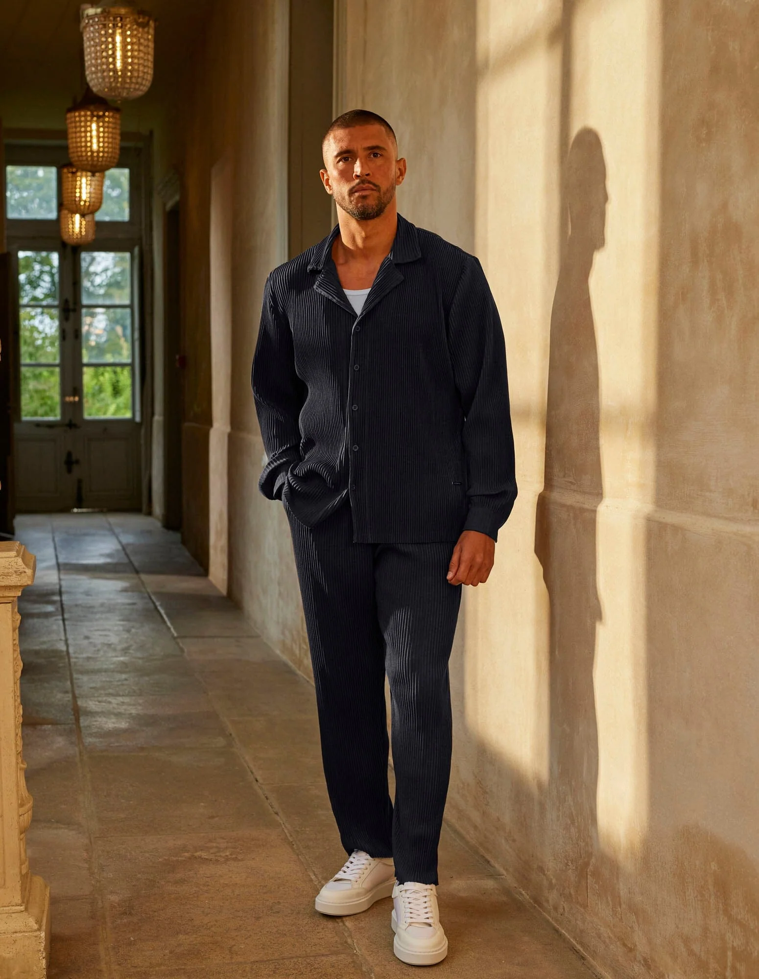 Black Pleated L/S Shirt - Image 3