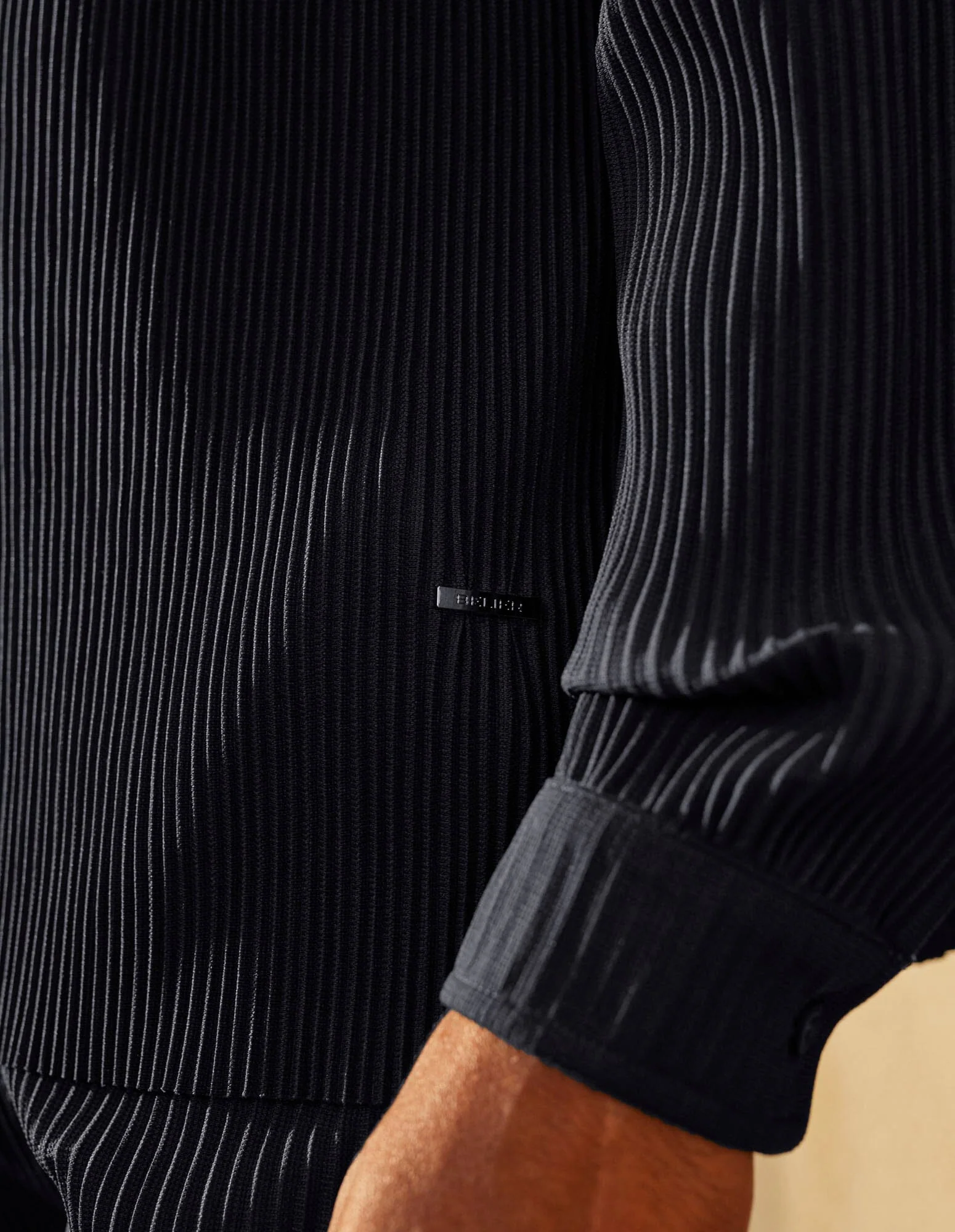 Black Pleated L/S Shirt - Image 5