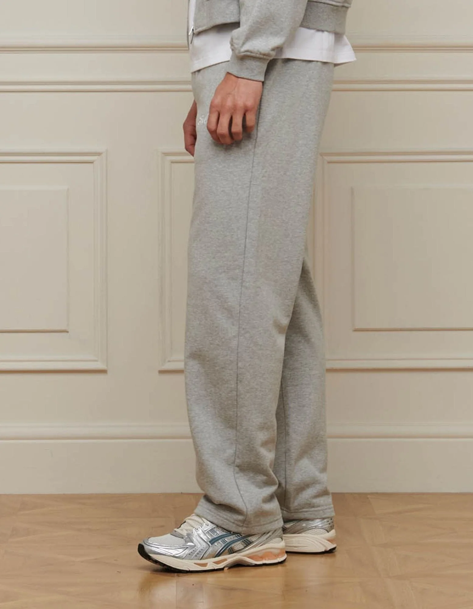 Grey Marl Logo Jogger - Image 4
