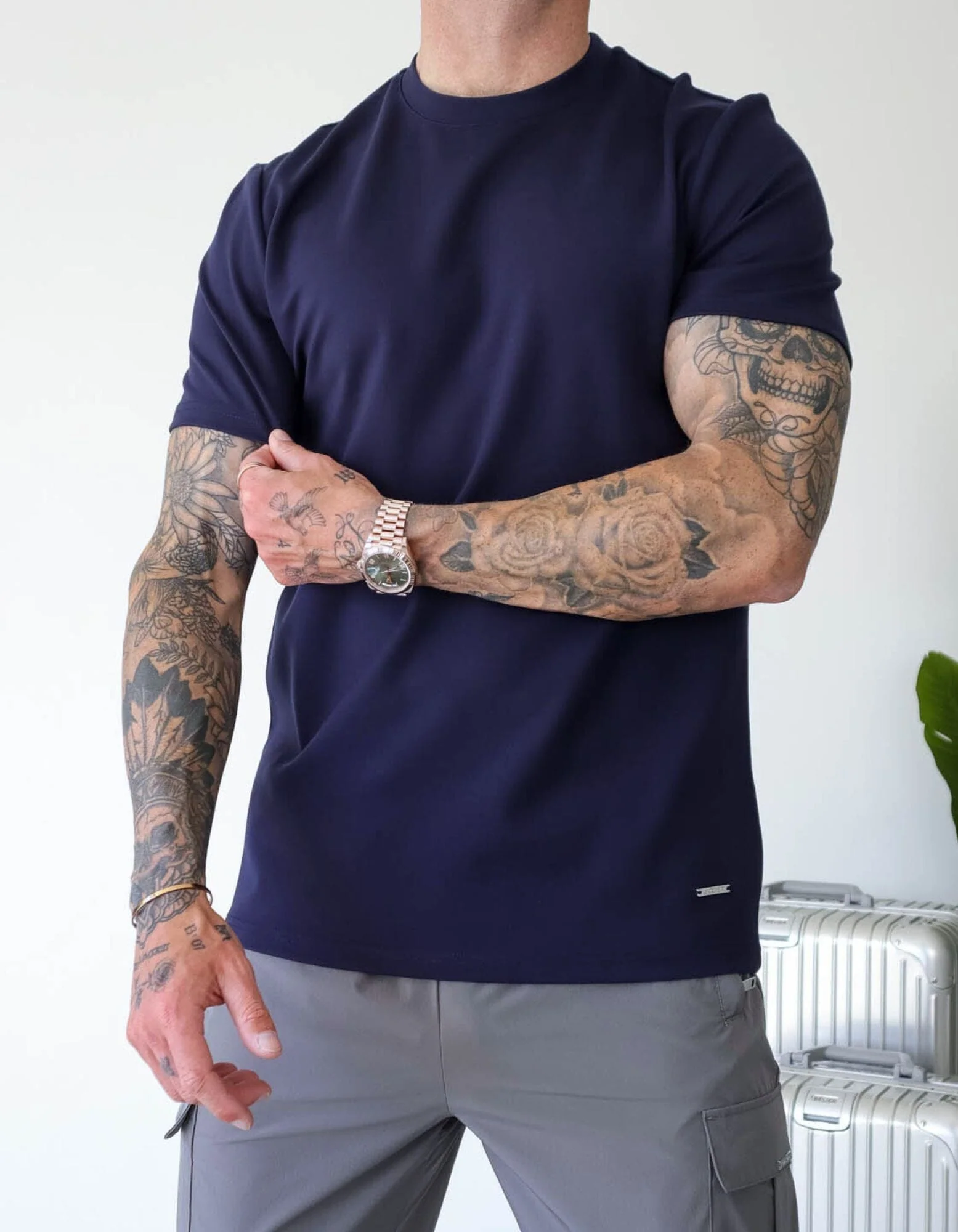 Premium T-shirt Navy - Image 4