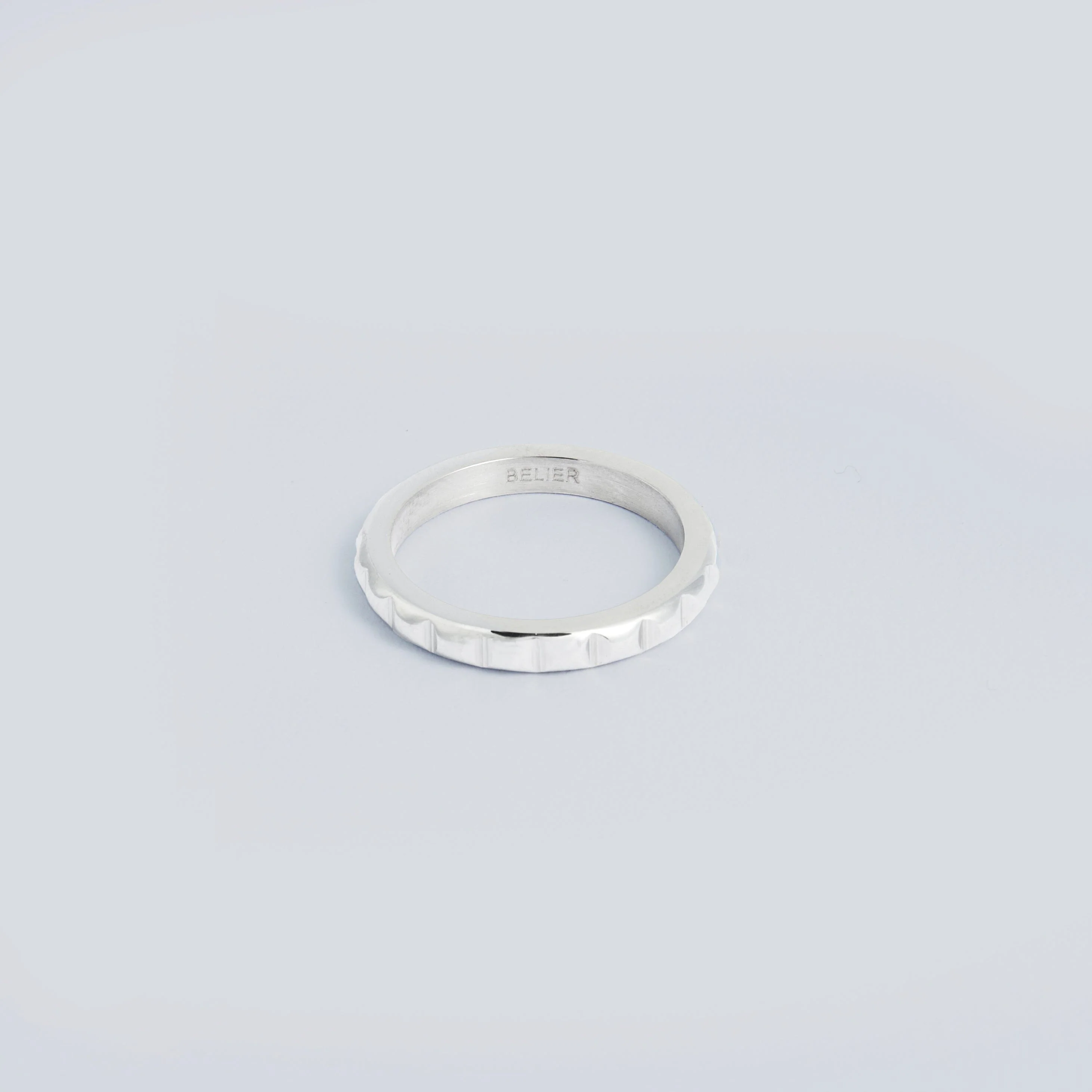 Silver Deco Baguette Ring - Image 3