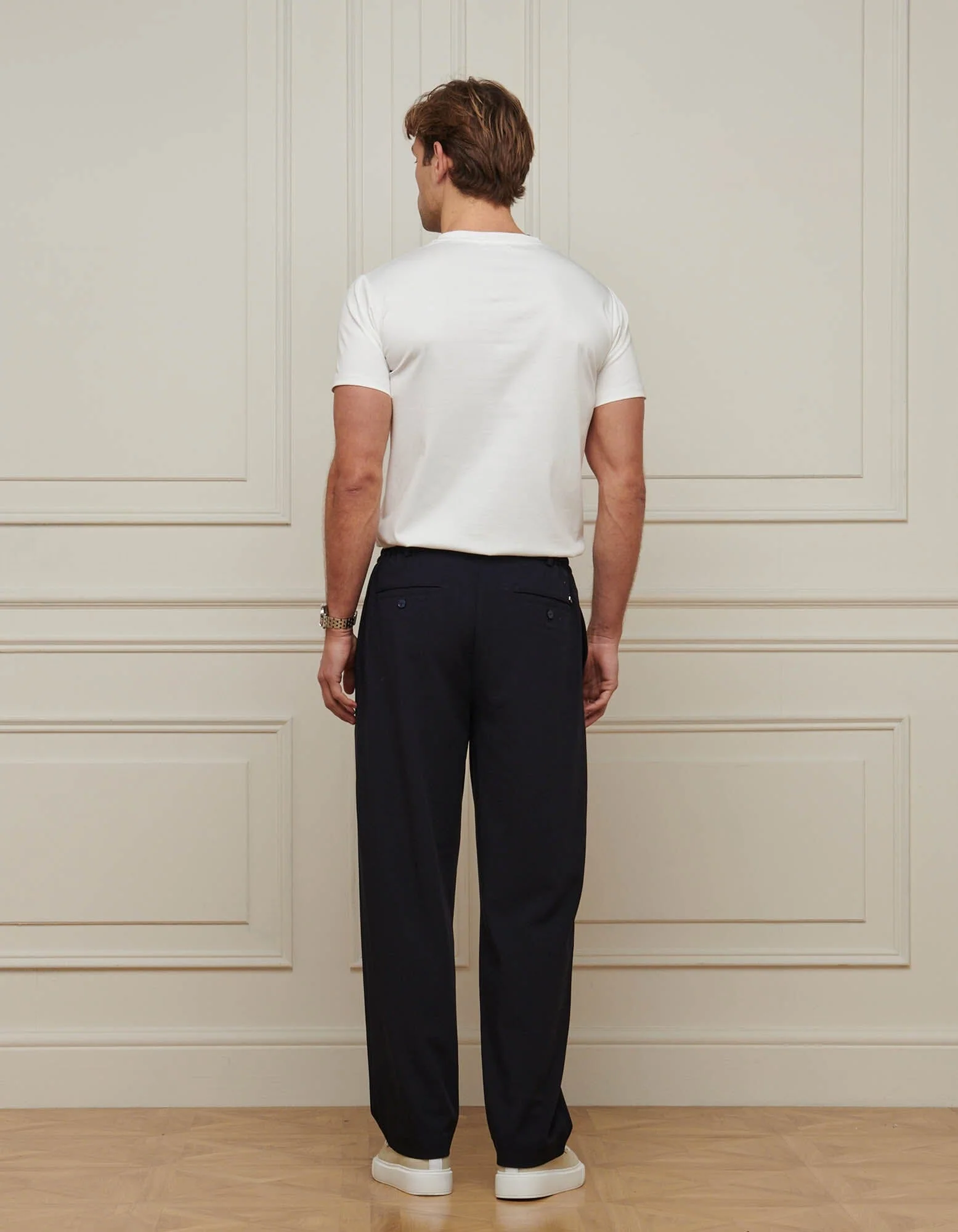 White Mercerised T-Shirt - Image 4